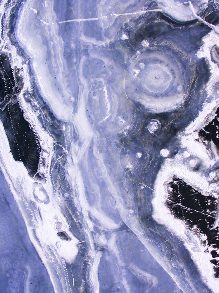 Frozen lake